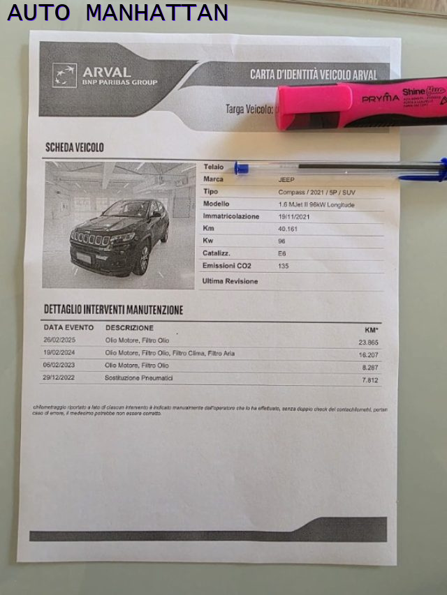 JEEP COMPASS 1.6 MULTIJET II 2WD LONGITUDE - foto 8