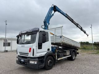 IVECO EUROCARGO ML140E22 GRU + RIBALTABILE usato