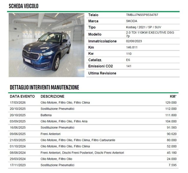 SKODA KODIAQ 2.0 TDI 7 POSTI AUTOMATICA DSG E - foto 15