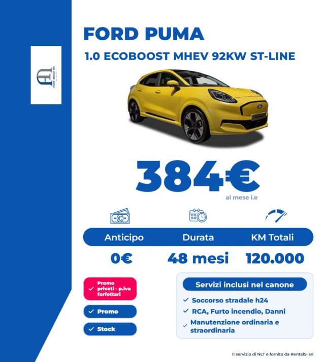 FORD PUMA 1.0 ECOBOOST HYBRID 125 CV S&S A