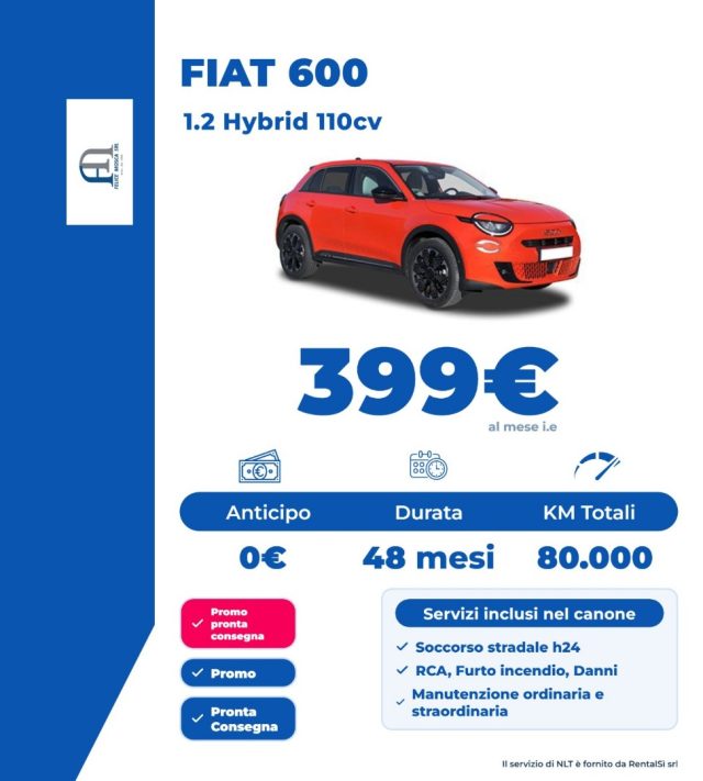FIAT 600 1.2 HYBRID SPORT 110CV AUTO - foto 4