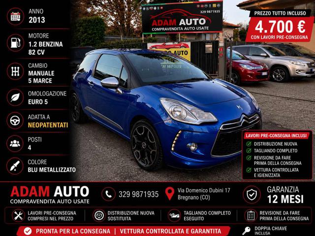 CITROEN DS3 1.2 VTI 82 JUST BLACK