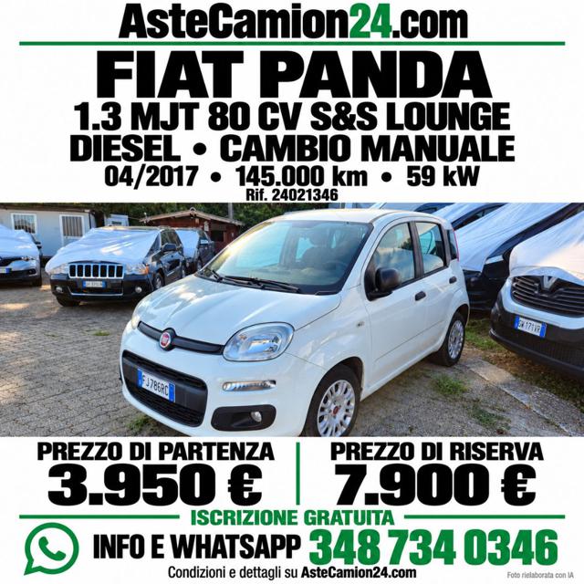 FIAT PANDA 1.3 MJT 80 CV S&S LOUNGE