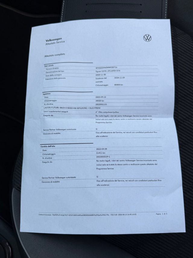 VOLKSWAGEN TIGUAN 2.0 TDI  R-LINE TETTO APRIBILE - foto 29
