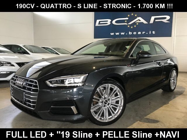 audi a5 tdi 190cv quattro s tronic sport "19 s line led s anno 2019