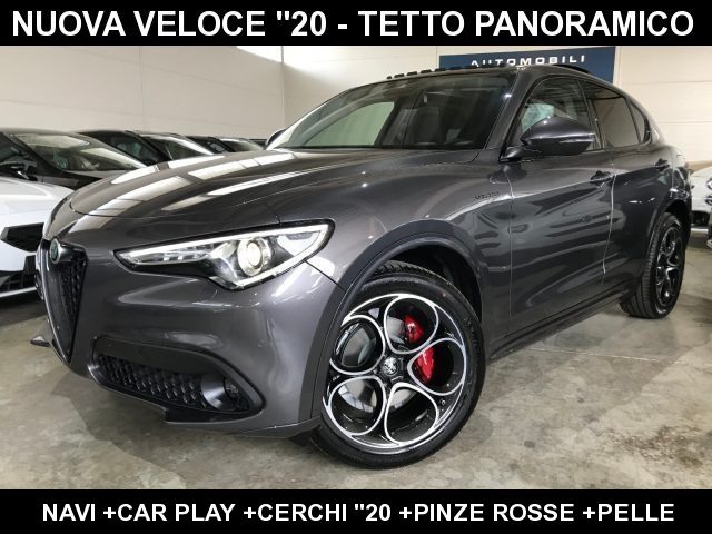 alfa romeo stelvio 2.2 td 210cv at8 q4 veloce tetto /"20/pinze rosse anno 2020