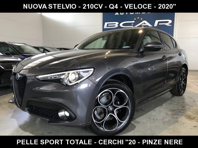 alfa romeo stelvio 2.2 td 210cv at8 q4 veloce cerchi "20 total black anno 2020