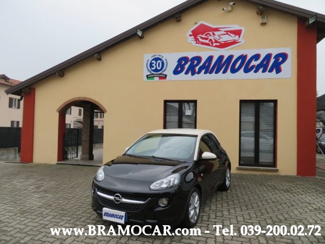 opel adam 1.2 70cv jam - nera/bianca - km 45.289 - x neopat. anno 2017