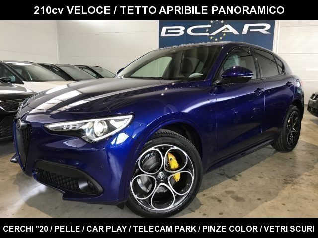 alfa romeo stelvio td 210cv at8 q4 veloce tetto panor. /20"/pinze col anno 2020