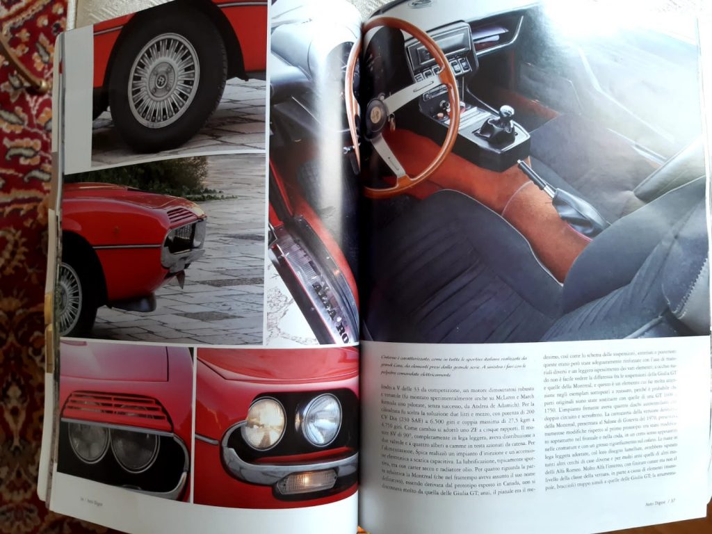 ALFA ROMEO Montreal 2.6 V8  Targa ORO ASI - Documenti originali - 23