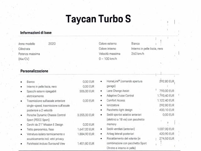 PORSCHE Taycan Turbo S