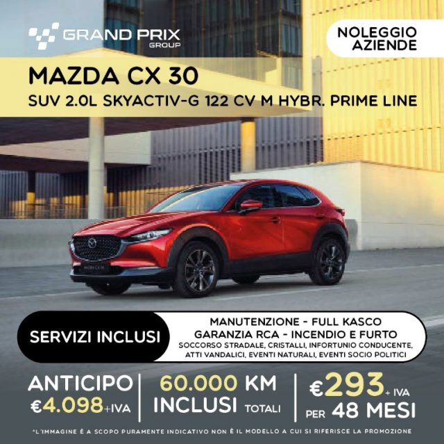 MAZDA CX-30 NOLEGGIO LUNGO TERMINE 2.0  MHybrid 2WD Prime Line Nuovo