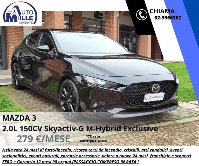 MAZDA 3 2.0L 150CV Skyactiv-G M-Hybrid Exclusive 