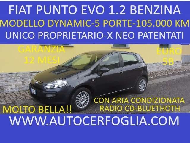 FIAT Punto Evo 5p 1.2 Dynamic 65cv-X NEO PATENTATI!! 