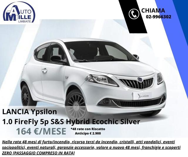 LANCIA Ypsilon 1.0 FireFly 5 porte S&S Hybrid Ecochic Silver 