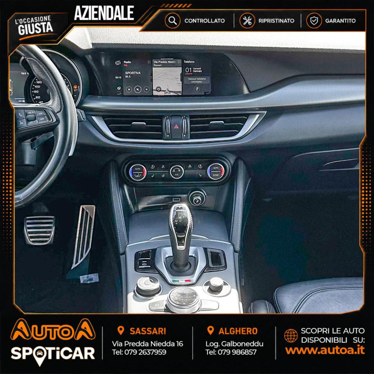 ALFA ROMEO Stelvio 2.2 Turbodiesel 210 CV AT8 Q4 Veloce - 17
