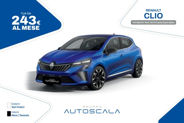 RENAULT Clio Full Hybrid E-Tech 145 CV 5 porte Esprit Alpine 