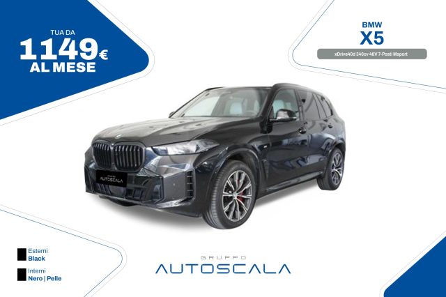 BMW X5 xDrive40d 340cv 48V 7-Posti Msport 