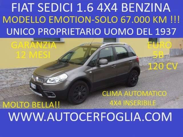 FIAT Sedici 1.6 16v Emotion 4x4 120cv-KM 67.079 !!! 