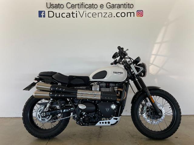 TRIUMPH Street Scrambler Bianco metallizzato