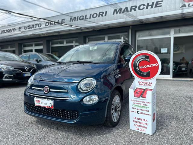 FIAT 500 blu dipinto di blu metallizzato