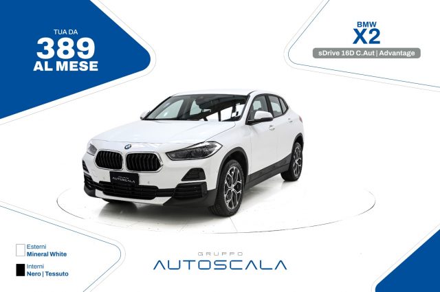 BMW X2 sDrive 16d C. Autom. Advantage #Listino 46.446,63? 