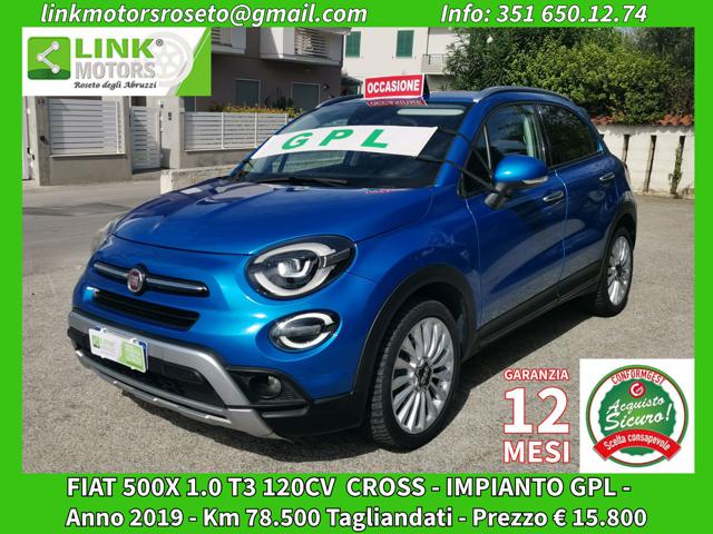 FIAT 500X 1.0 T3 120 CV Cross - IMP. GPL /LED/NAVI/18/TELEC 