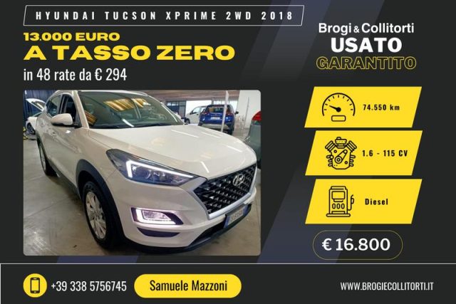 HYUNDAI Tucson 1.6 crdi Xprime 2wd 115cv 1.6 crdi xprime 115 cv 