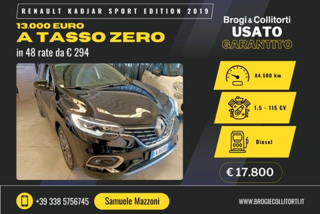 RENAULT Kadjar Blue dCi 8V 115 CV Sport Edition2 