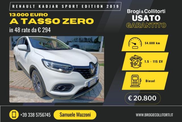 RENAULT Kadjar Blue dCi 8V 115CV EDC Sport Edition2 