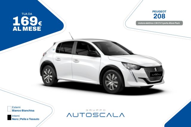 PEUGEOT 208 motore elettrico 136 CV 5 porte Allure Pack 