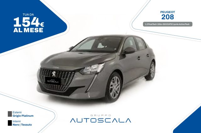 PEUGEOT 208 1.2 PureTech 100cv S&S EAT8 5 porte Active Pack 