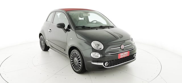 FIAT 500C Nero / Tetto rosso metallizzato