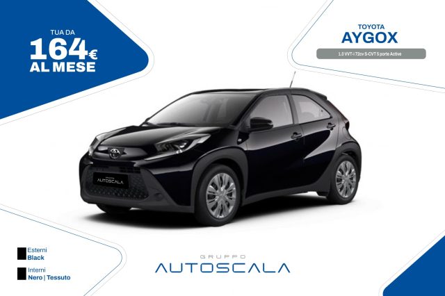 TOYOTA Aygo X 1.0 VVT-i 72cv S-CVT 5 porte Active 