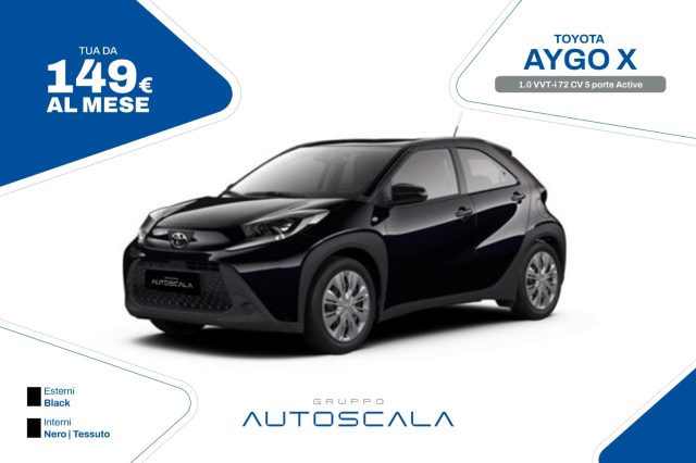 TOYOTA Aygo X 1.0 VVT-i 72 CV 5 porte Active 