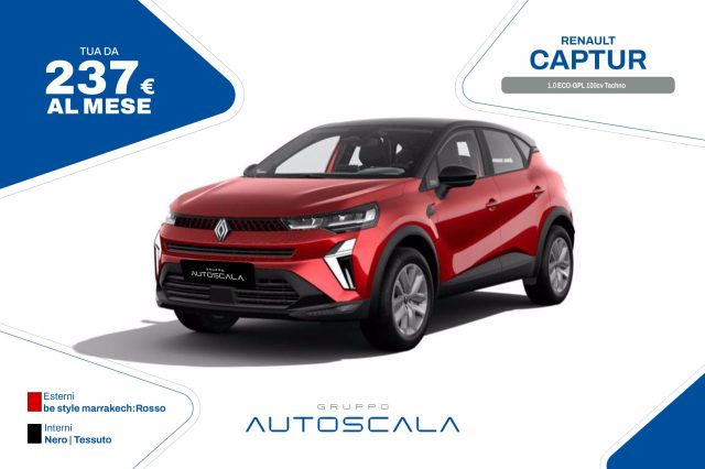 RENAULT Captur 1.0 ECO-GPL 100cv Techno 