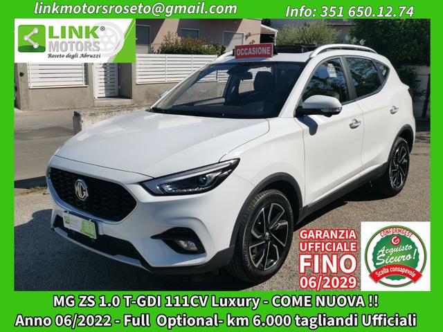 MG ZS 1.0T-GDI Luxury - COME NUOVA - GARANZIA UFFICIALE 