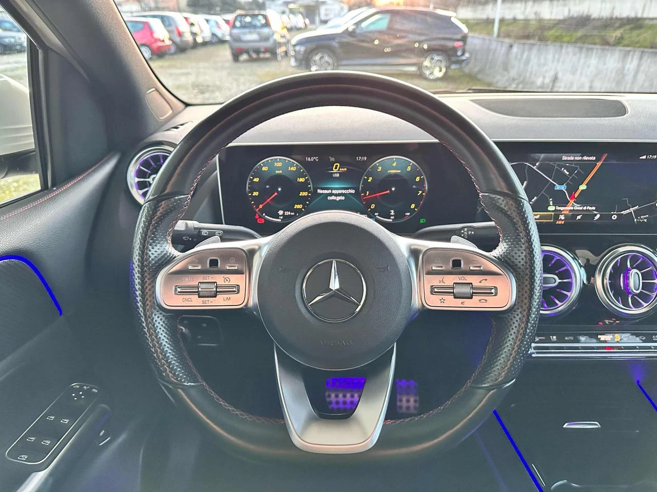 MERCEDES-BENZ B 180 Automatic AMG LINE CERCHI AMG 18 CAMB. AUT OK NEOP - 9