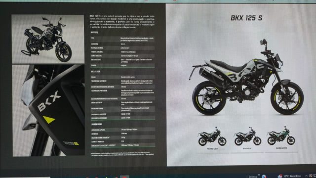 BENELLI BX 125 Bianco pastello