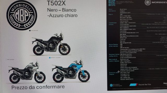 MORBIDELLI T502X Vari colori pastello
