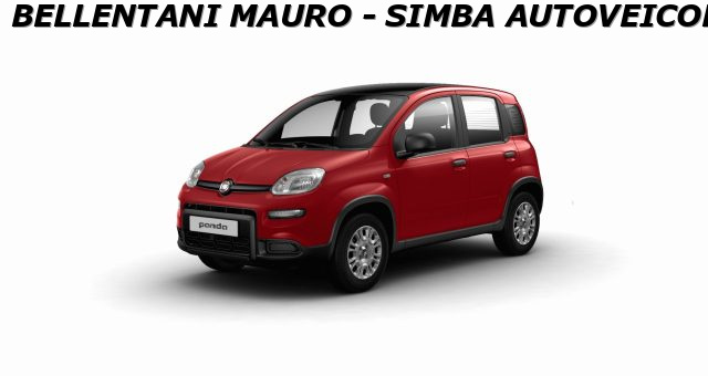 FIAT Panda Bicolore Rosso  tetto Nero pastello