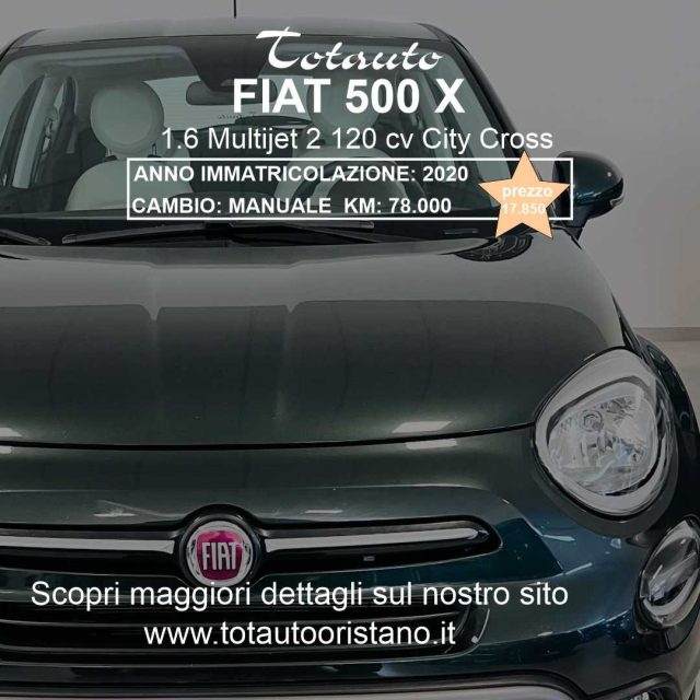 FIAT 500X Verde metallizzato