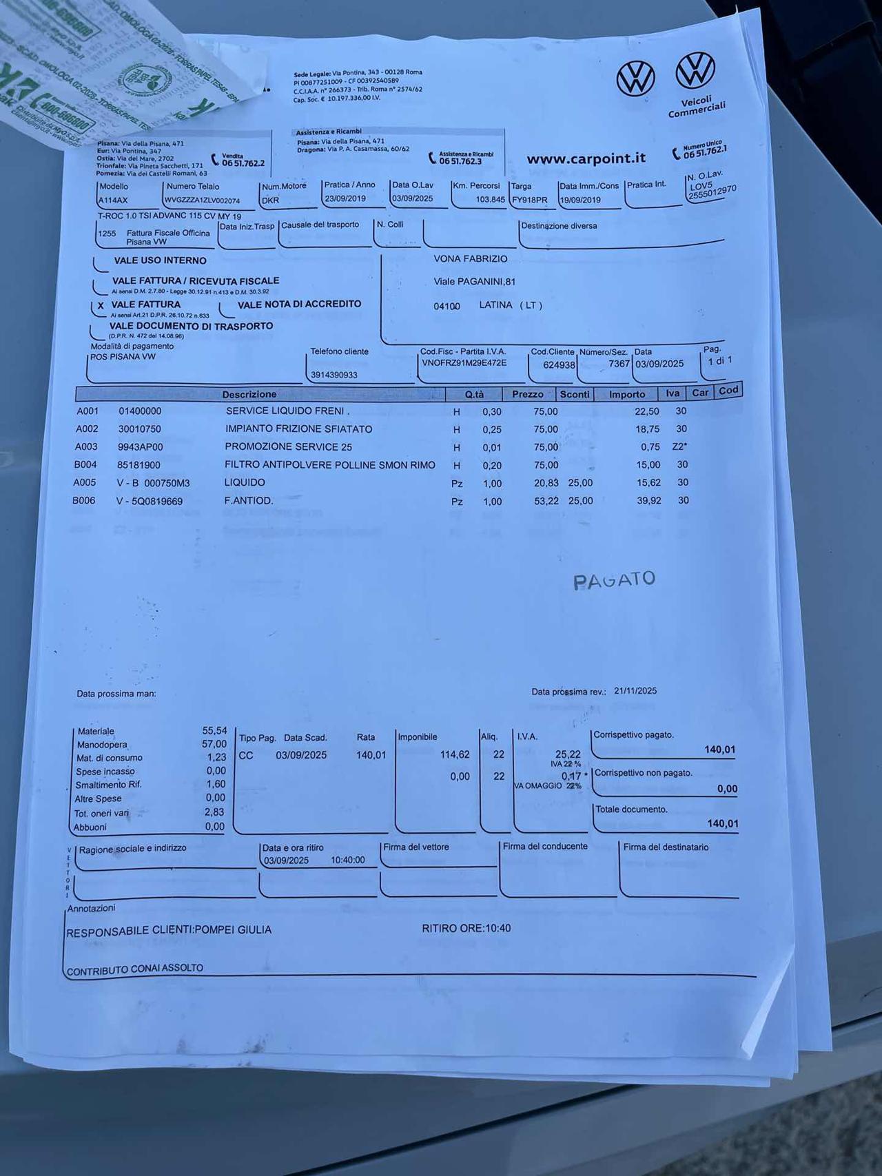 VOLKSWAGEN T-Roc 1.0 TSI 115 CV Style BlueMotion Technology - 10