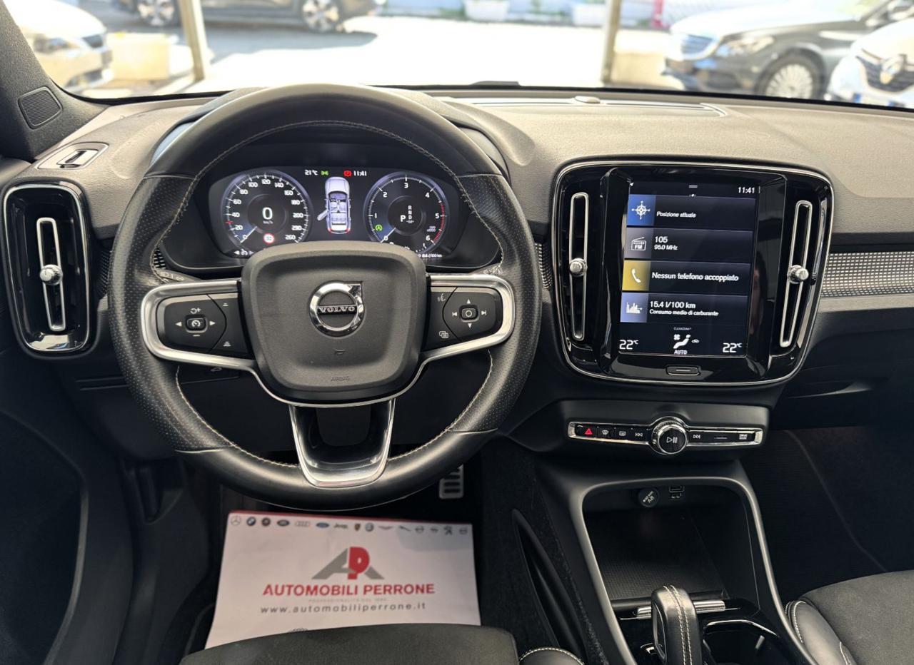 VOLVO XC40 D3 AWD Geartronic R-design (Tetto/Retro/APP/Led) - 21