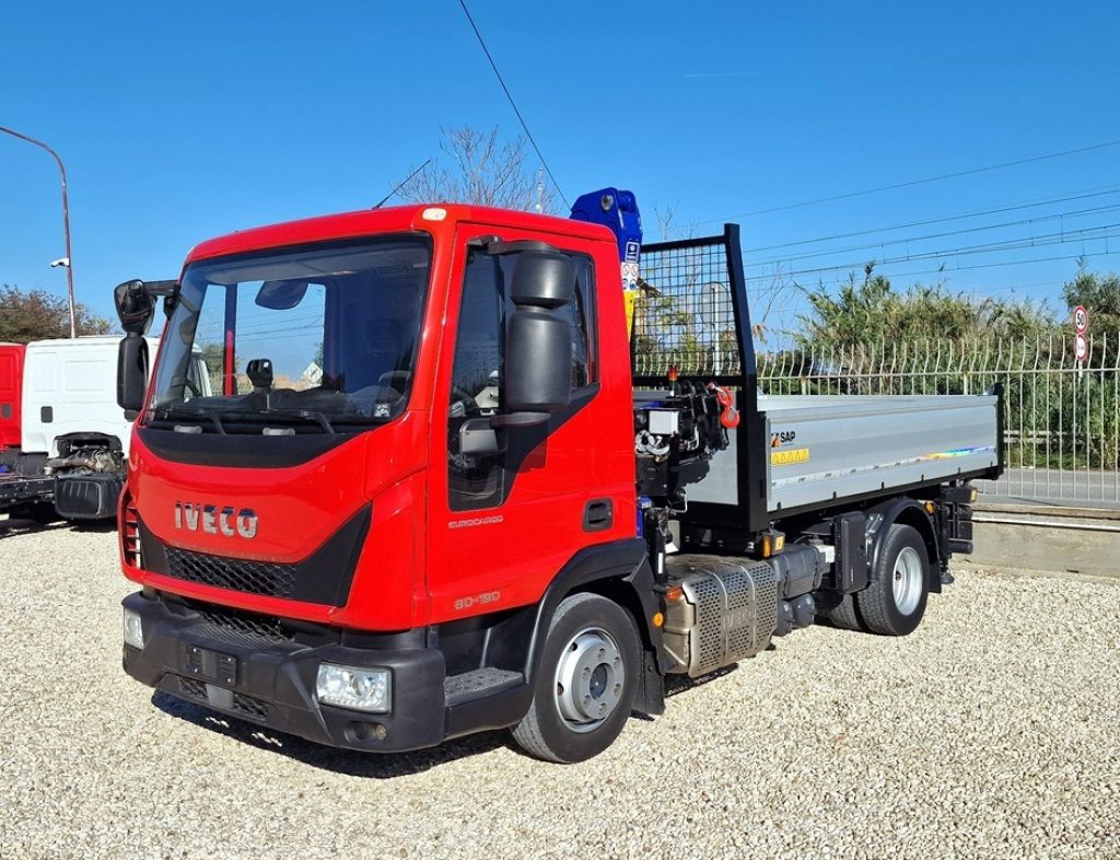 IVECO EUROCARGO 75 80E19 E6 GRU + RIBALTABILE - 5