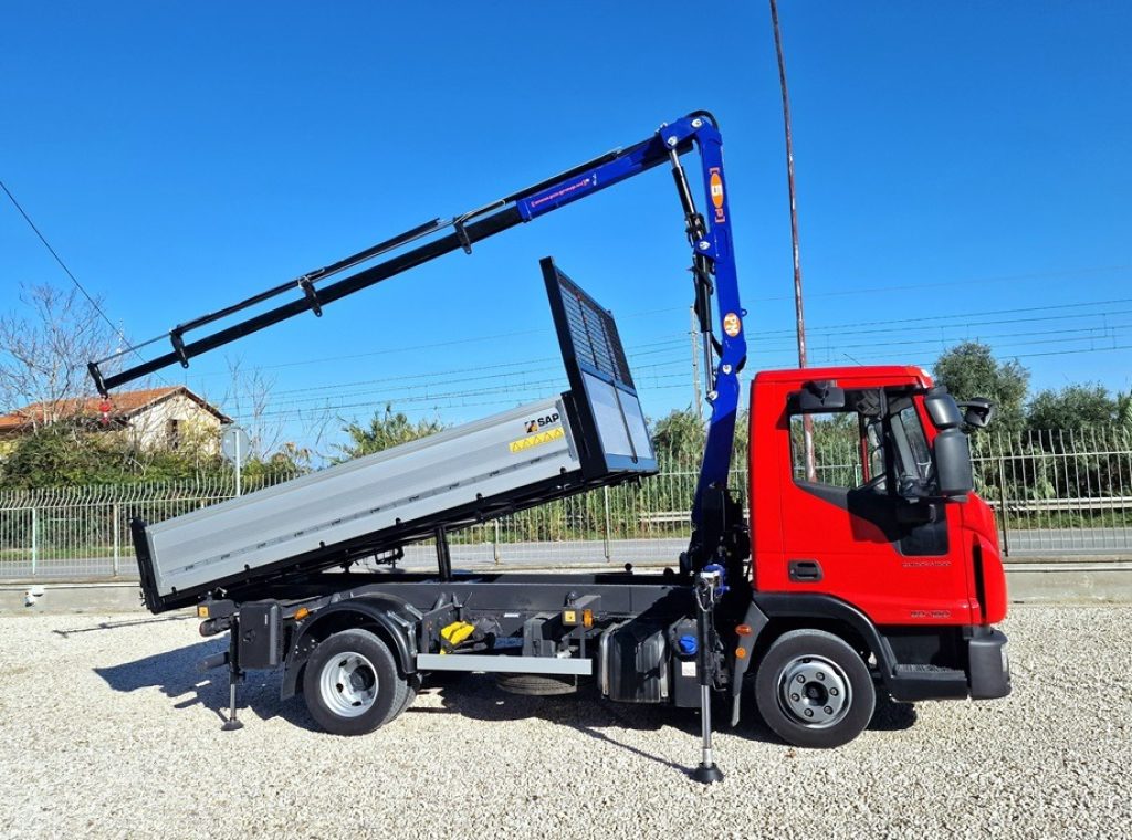 IVECO EUROCARGO 75 80E19 E6 GRU + RIBALTABILE - 23