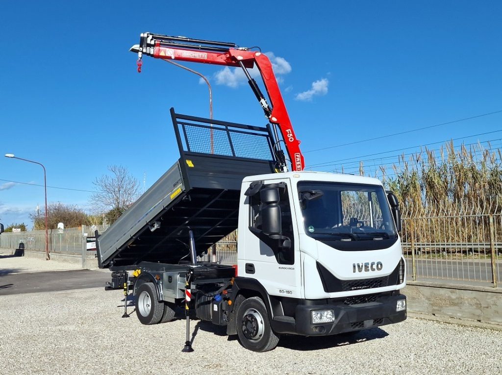 IVECO EUROCARGO 75 80E19 E6 GRU + RIBALTABILE - 21