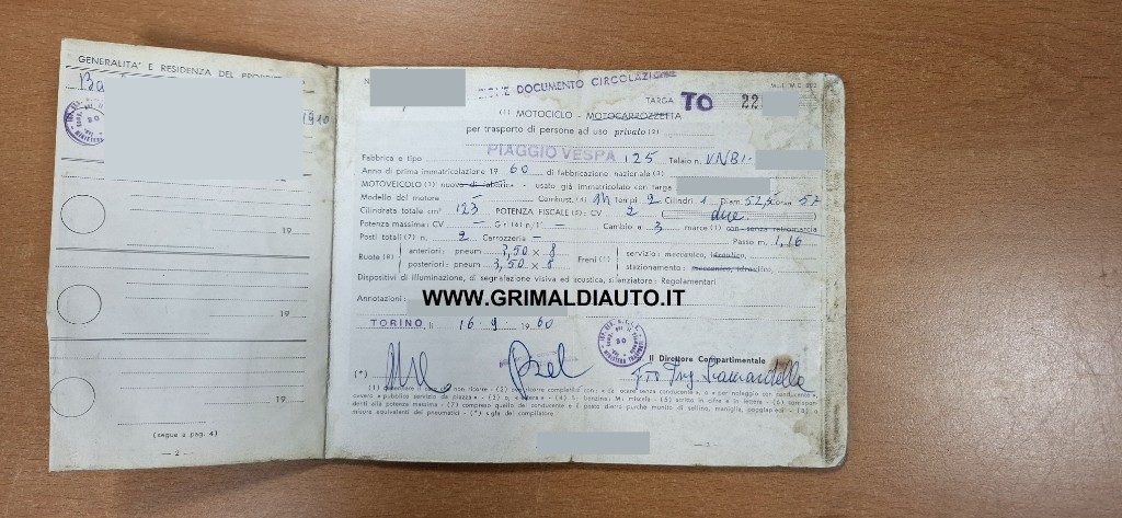 PIAGGIO Vespa 125 MA 125 VNB1*UNICO PROPRIETARIO*RESTAURATA - 38