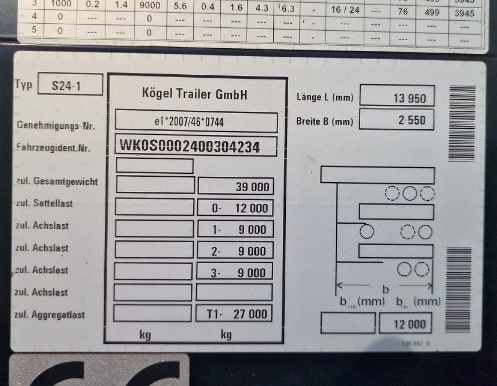 KOGEL S24 TRE ASSI CENTINATO 13,95 ALZA E BASSA - 6