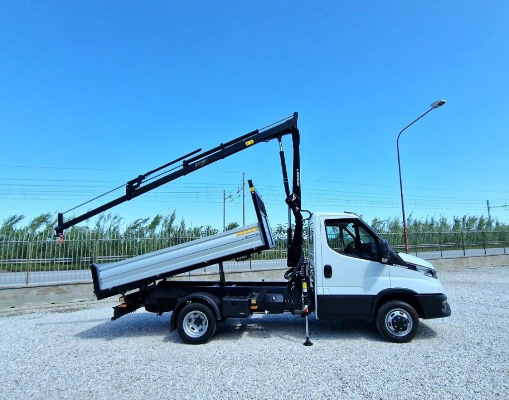 IVECO DAILY  35C18 H E6 NUOVO GRU 12m + RIBALTABILE - 19